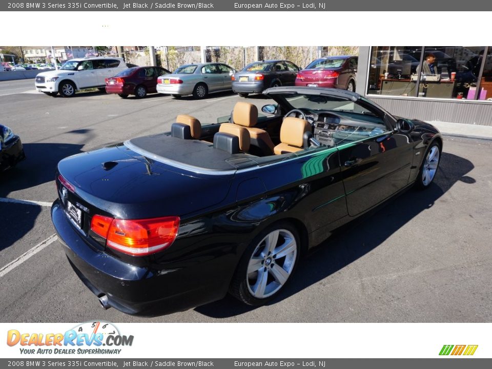 2008 BMW 3 Series 335i Convertible Jet Black / Saddle Brown/Black Photo #12