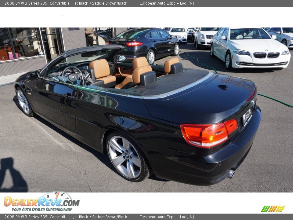 2008 BMW 3 Series 335i Convertible Jet Black / Saddle Brown/Black Photo #13