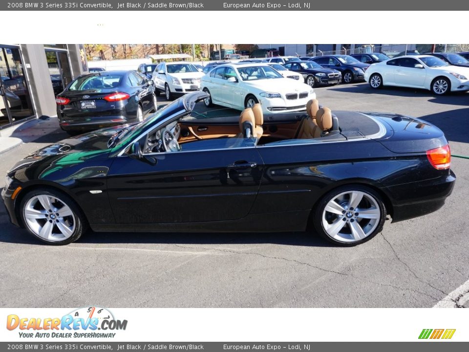 2008 BMW 3 Series 335i Convertible Jet Black / Saddle Brown/Black Photo #14