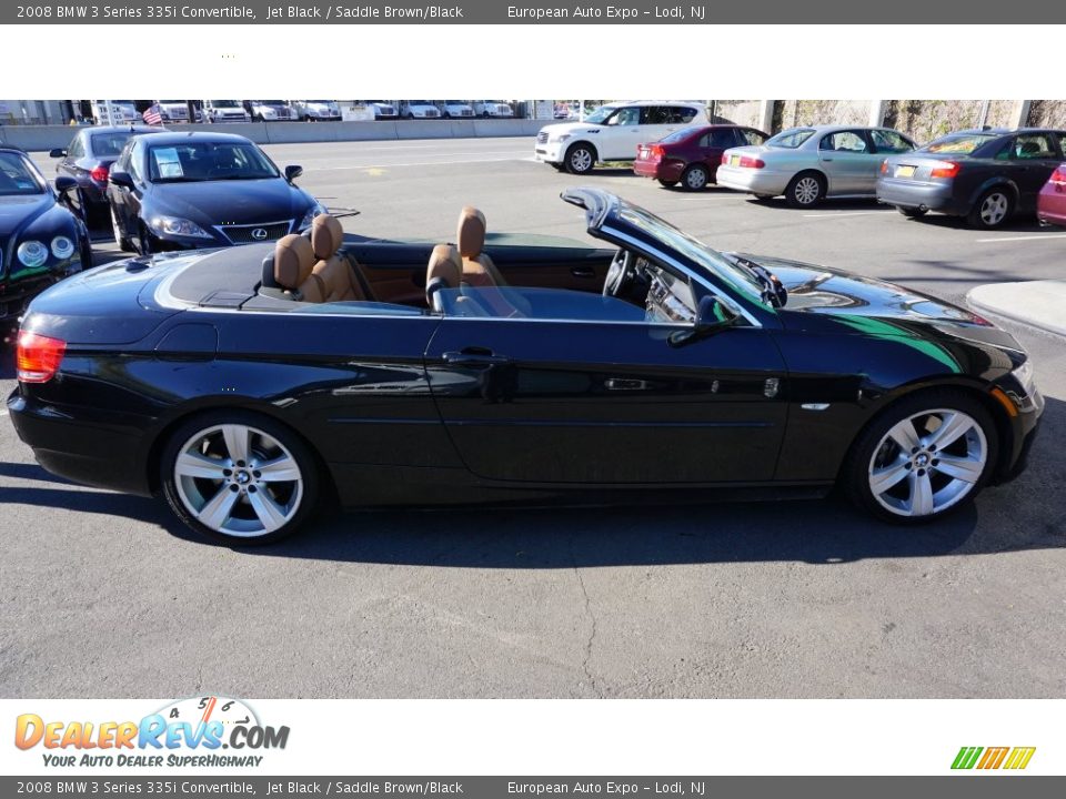 2008 BMW 3 Series 335i Convertible Jet Black / Saddle Brown/Black Photo #15