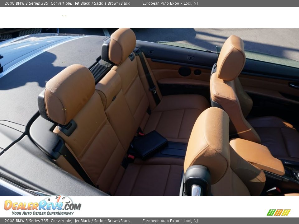 2008 BMW 3 Series 335i Convertible Jet Black / Saddle Brown/Black Photo #16
