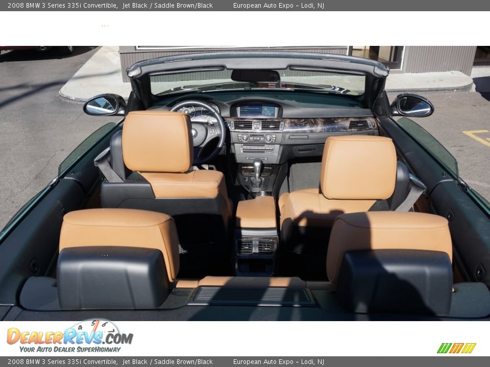 2008 BMW 3 Series 335i Convertible Jet Black / Saddle Brown/Black Photo #17