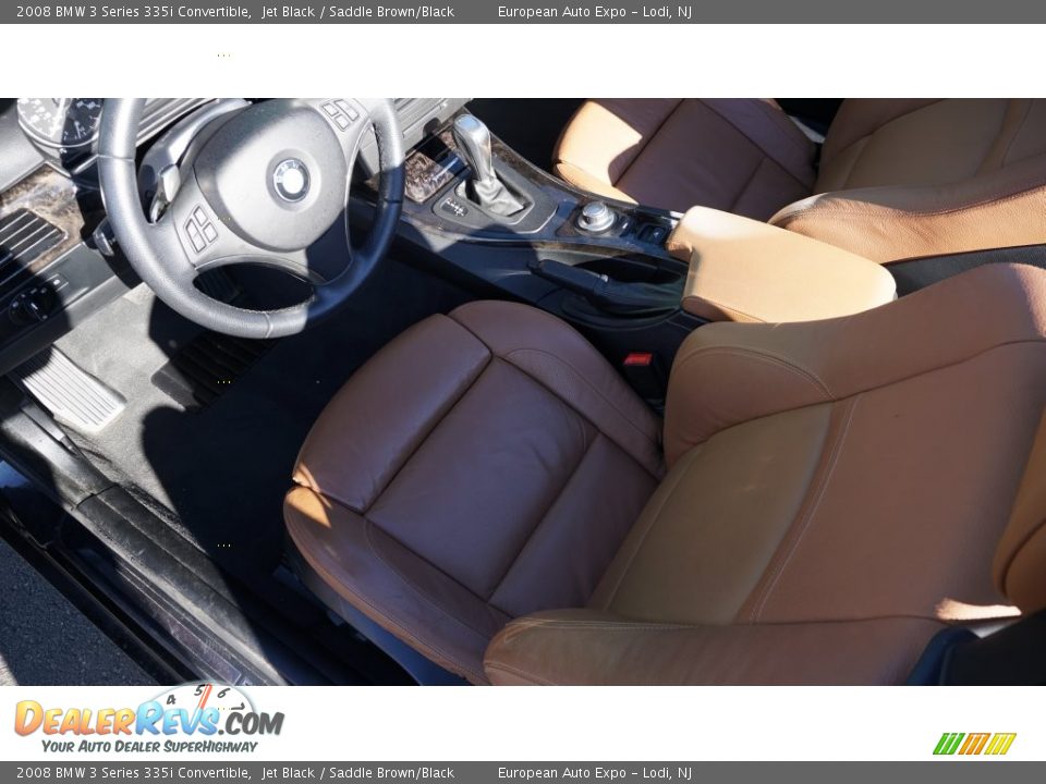 2008 BMW 3 Series 335i Convertible Jet Black / Saddle Brown/Black Photo #18