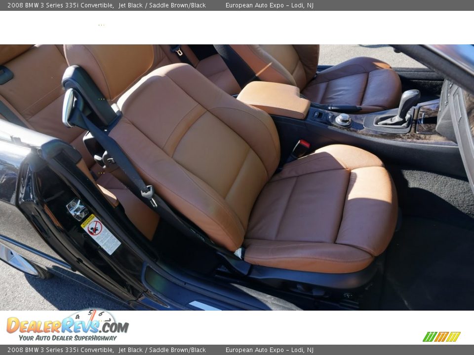 2008 BMW 3 Series 335i Convertible Jet Black / Saddle Brown/Black Photo #21