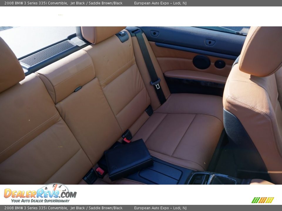 2008 BMW 3 Series 335i Convertible Jet Black / Saddle Brown/Black Photo #22