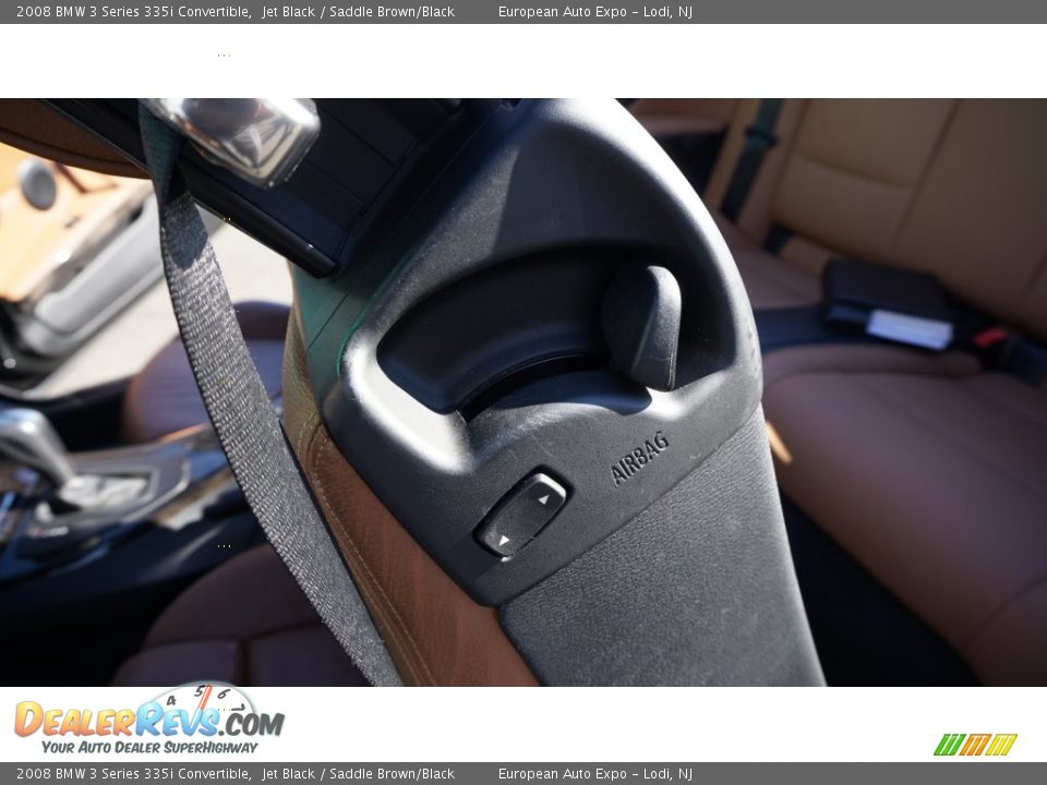 2008 BMW 3 Series 335i Convertible Jet Black / Saddle Brown/Black Photo #23