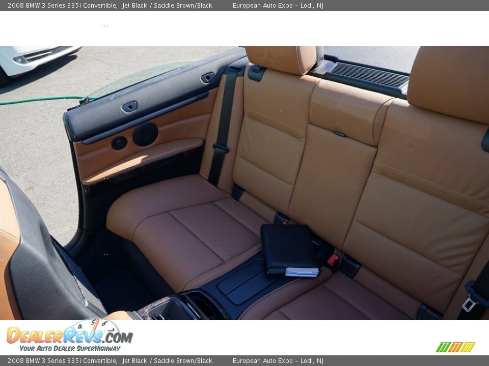 2008 BMW 3 Series 335i Convertible Jet Black / Saddle Brown/Black Photo #24