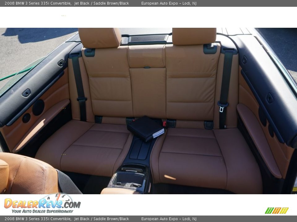 2008 BMW 3 Series 335i Convertible Jet Black / Saddle Brown/Black Photo #25