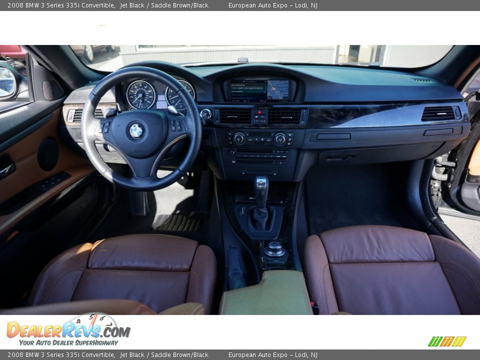 2008 BMW 3 Series 335i Convertible Jet Black / Saddle Brown/Black Photo #26