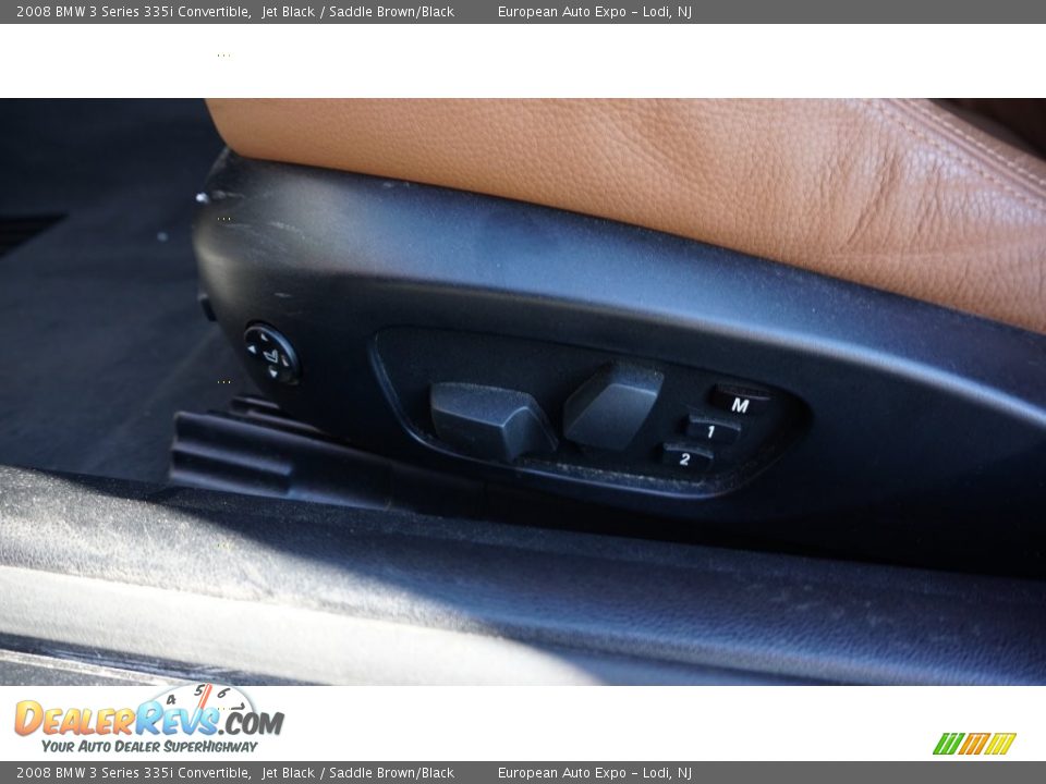 2008 BMW 3 Series 335i Convertible Jet Black / Saddle Brown/Black Photo #28