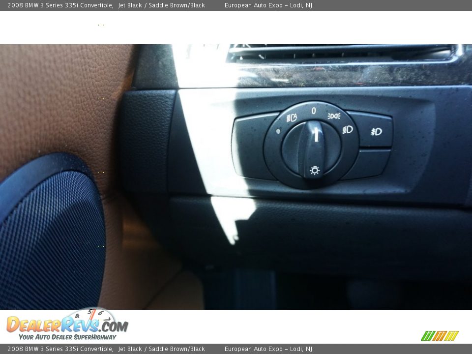 2008 BMW 3 Series 335i Convertible Jet Black / Saddle Brown/Black Photo #29