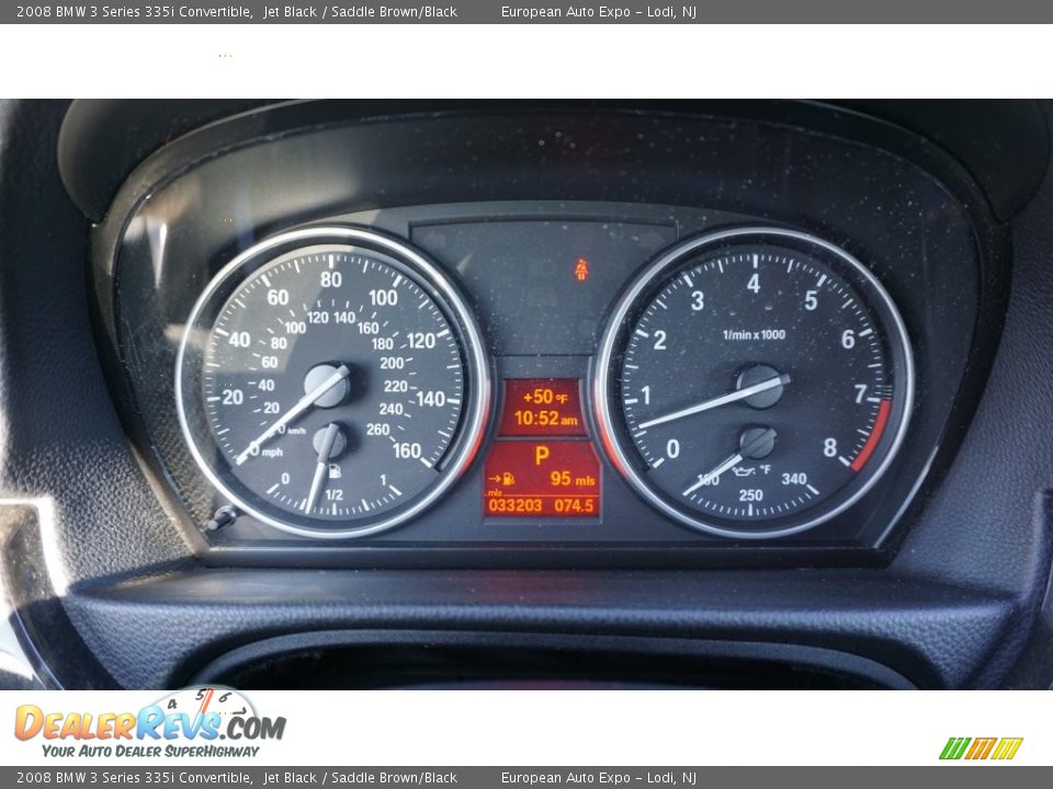 2008 BMW 3 Series 335i Convertible Jet Black / Saddle Brown/Black Photo #32