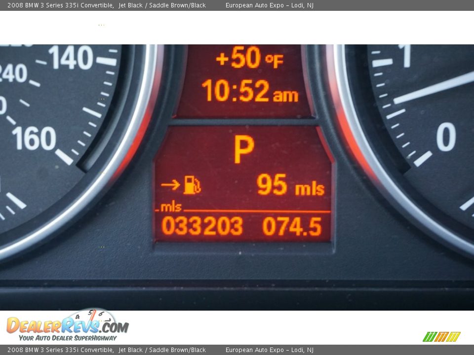 2008 BMW 3 Series 335i Convertible Jet Black / Saddle Brown/Black Photo #33