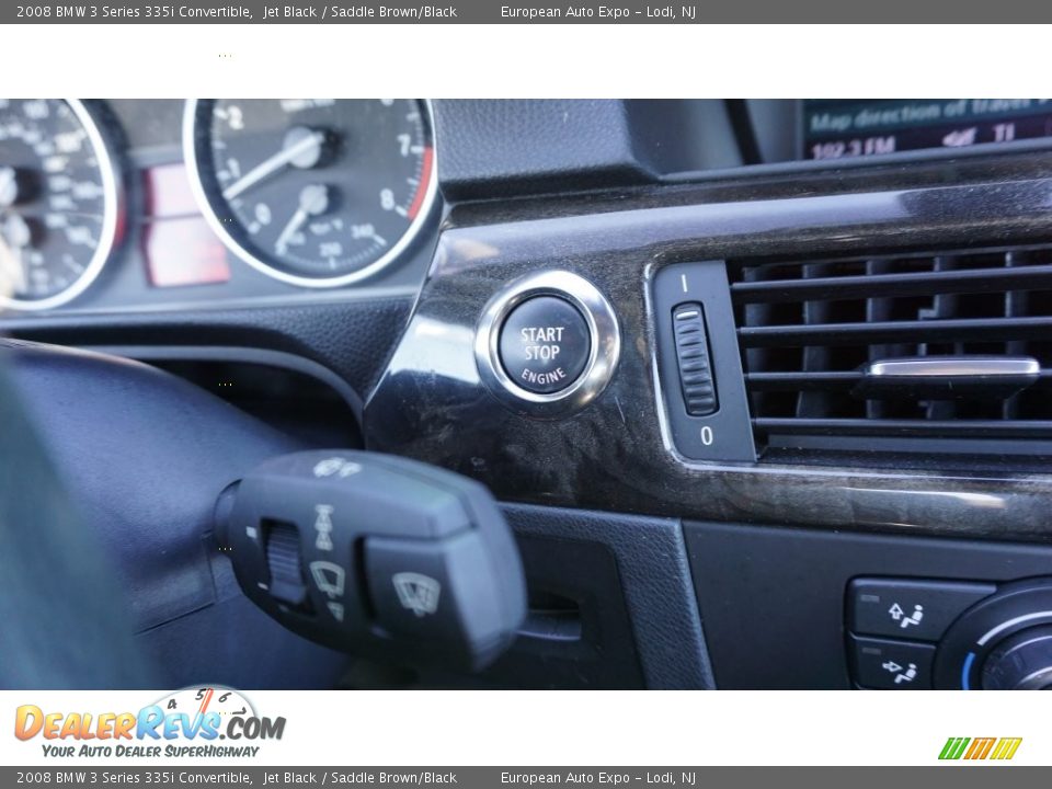 2008 BMW 3 Series 335i Convertible Jet Black / Saddle Brown/Black Photo #34