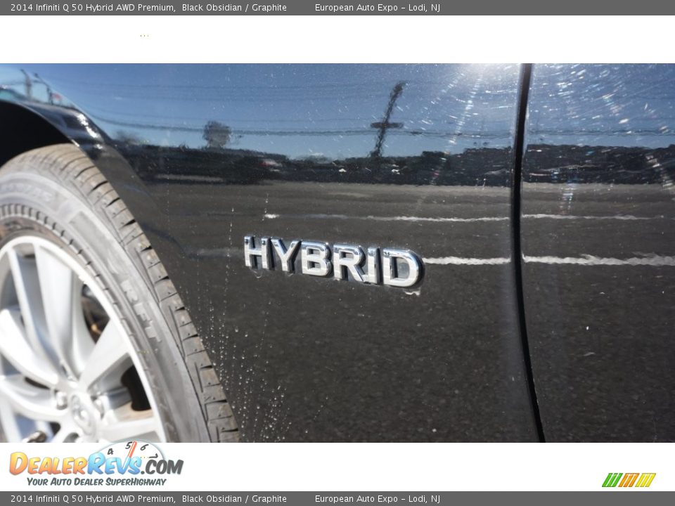 2014 Infiniti Q 50 Hybrid AWD Premium Black Obsidian / Graphite Photo #7