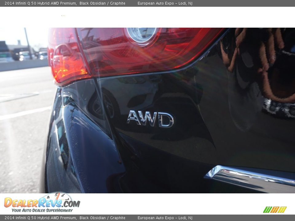 2014 Infiniti Q 50 Hybrid AWD Premium Black Obsidian / Graphite Photo #9
