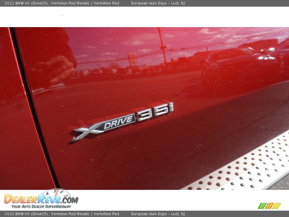 2013 BMW X6 xDrive35i Vermilion Red Metallic / Vermillion Red Photo #10