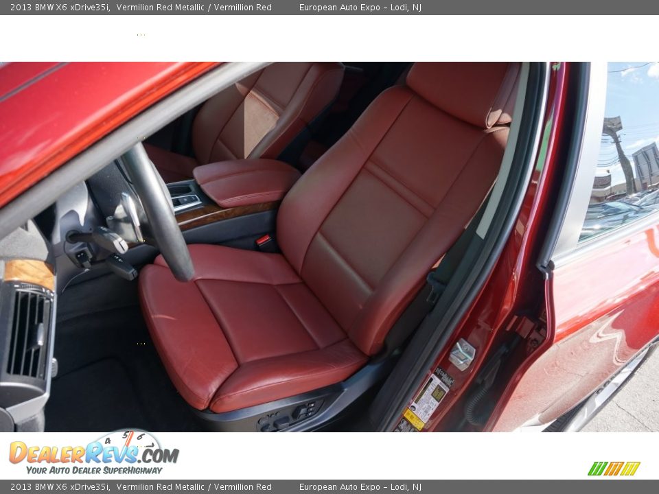 2013 BMW X6 xDrive35i Vermilion Red Metallic / Vermillion Red Photo #15