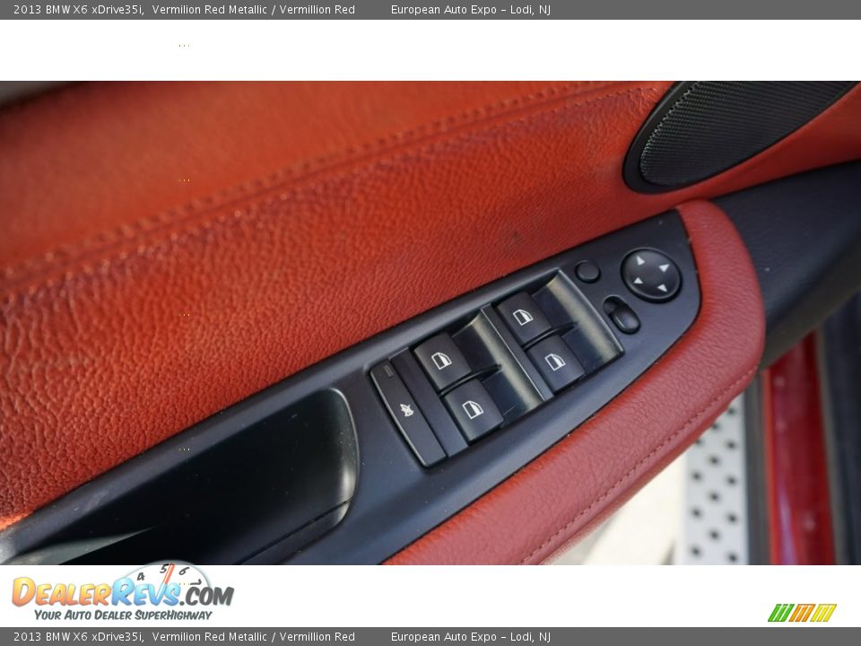 2013 BMW X6 xDrive35i Vermilion Red Metallic / Vermillion Red Photo #26
