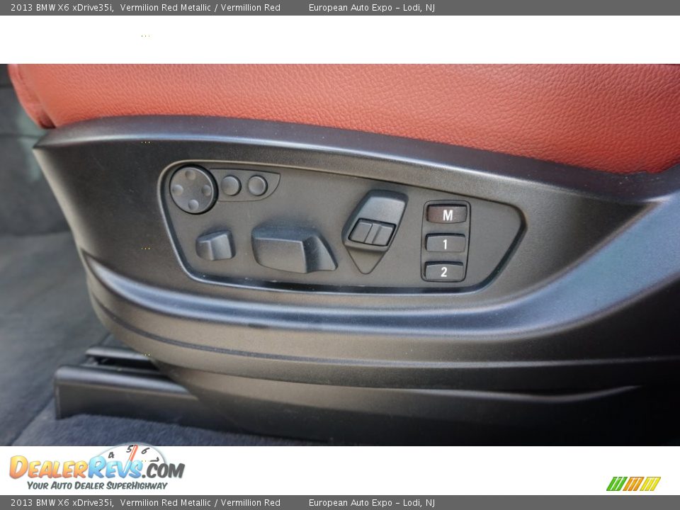 2013 BMW X6 xDrive35i Vermilion Red Metallic / Vermillion Red Photo #27
