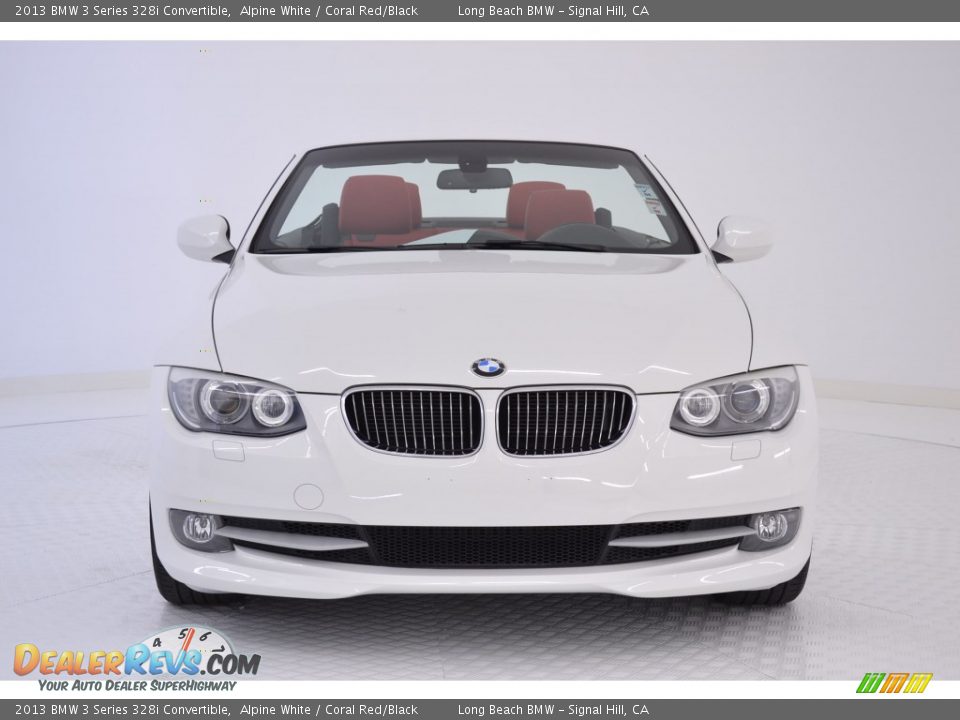2013 BMW 3 Series 328i Convertible Alpine White / Coral Red/Black Photo #2