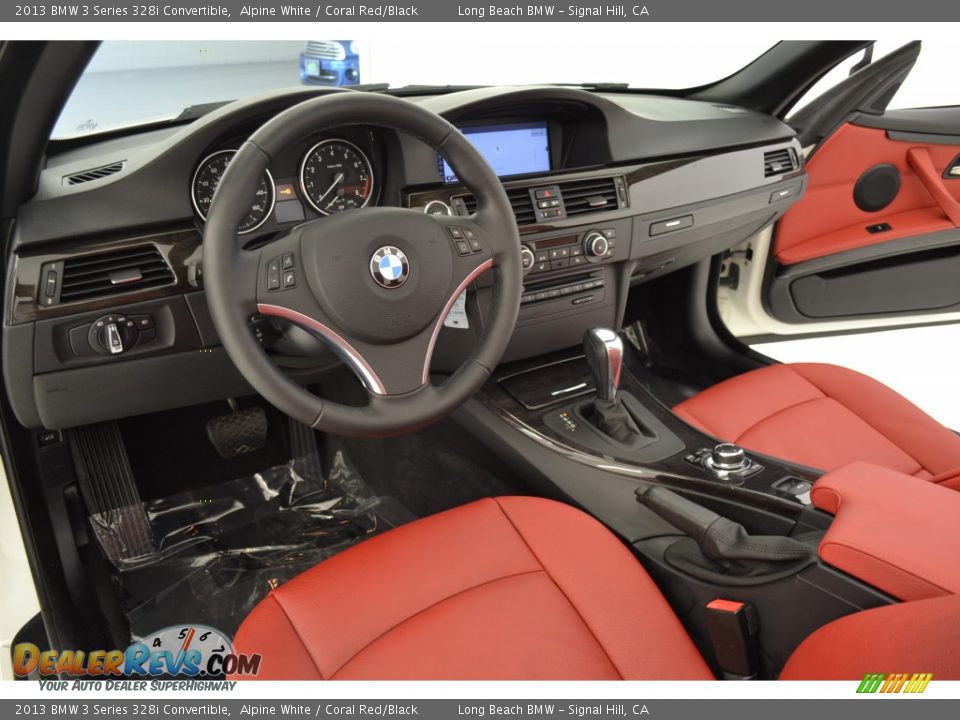 Coral Red/Black Interior - 2013 BMW 3 Series 328i Convertible Photo #12