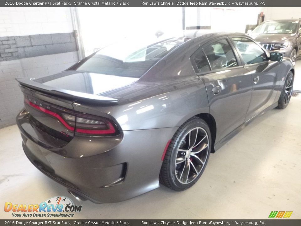 2016 Dodge Charger R/T Scat Pack Granite Crystal Metallic / Black Photo #6