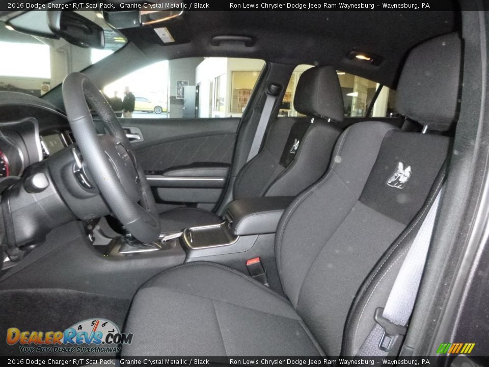 2016 Dodge Charger R/T Scat Pack Granite Crystal Metallic / Black Photo #13