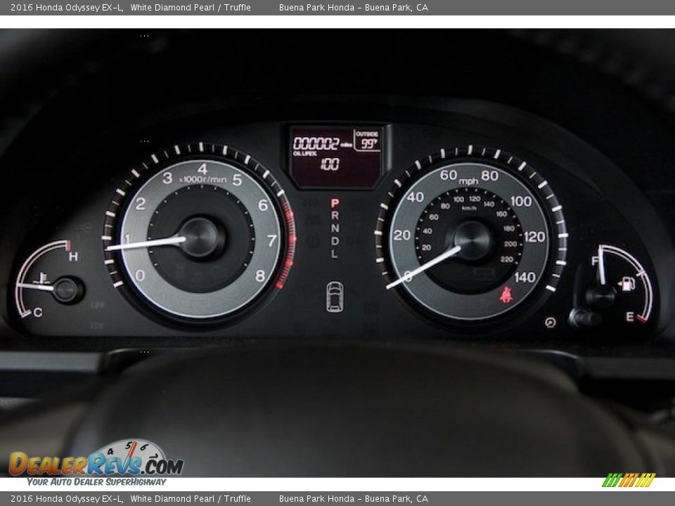 2016 Honda Odyssey EX-L White Diamond Pearl / Truffle Photo #24