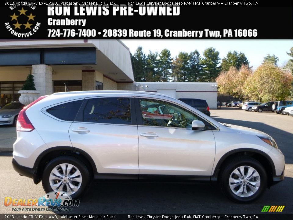 2013 Honda CR-V EX-L AWD Alabaster Silver Metallic / Black Photo #1
