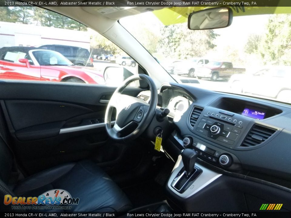2013 Honda CR-V EX-L AWD Alabaster Silver Metallic / Black Photo #6