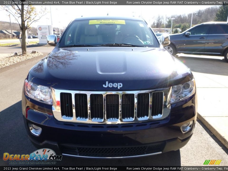 2013 Jeep Grand Cherokee Limited 4x4 True Blue Pearl / Black/Light Frost Beige Photo #9