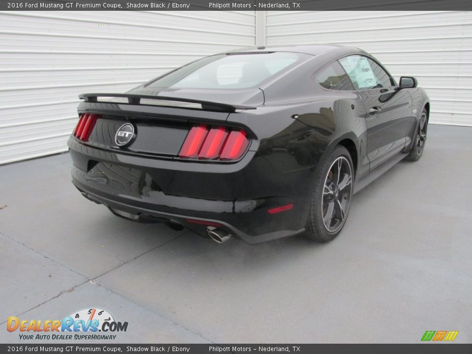 2016 Ford Mustang GT Premium Coupe Shadow Black / Ebony Photo #4