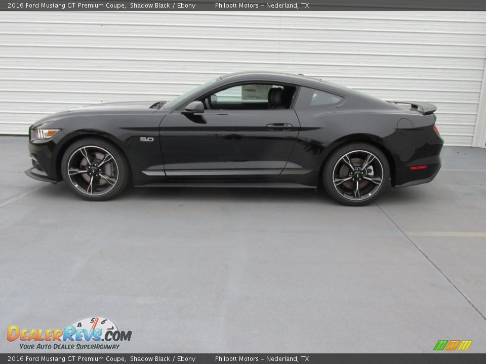 Shadow Black 2016 Ford Mustang GT Premium Coupe Photo #6