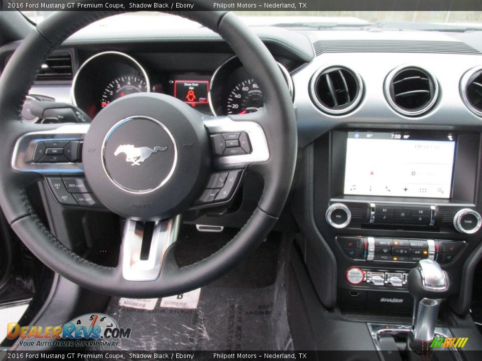 2016 Ford Mustang GT Premium Coupe Shadow Black / Ebony Photo #22