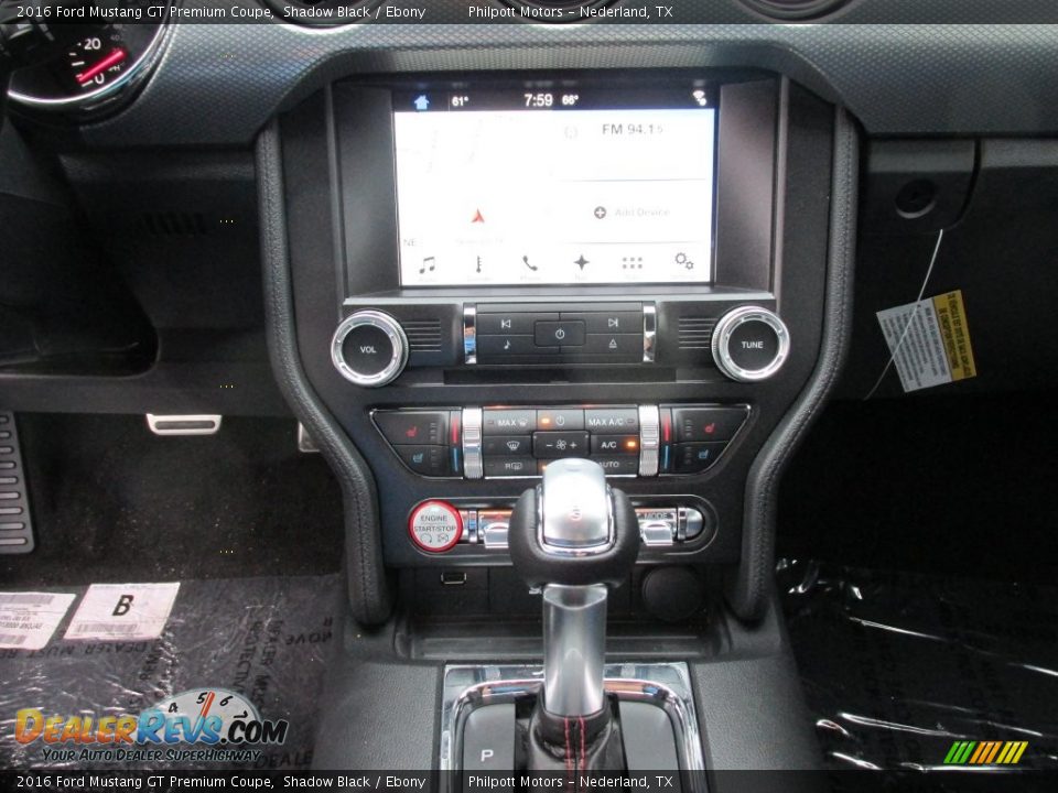 2016 Ford Mustang GT Premium Coupe Shadow Black / Ebony Photo #23