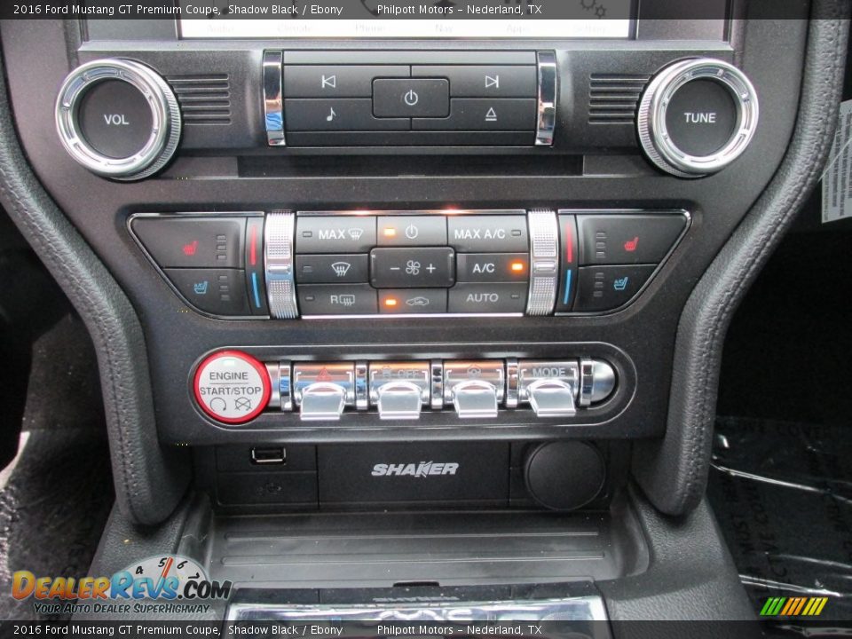 2016 Ford Mustang GT Premium Coupe Shadow Black / Ebony Photo #25