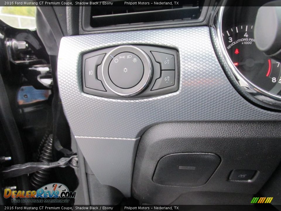 2016 Ford Mustang GT Premium Coupe Shadow Black / Ebony Photo #29