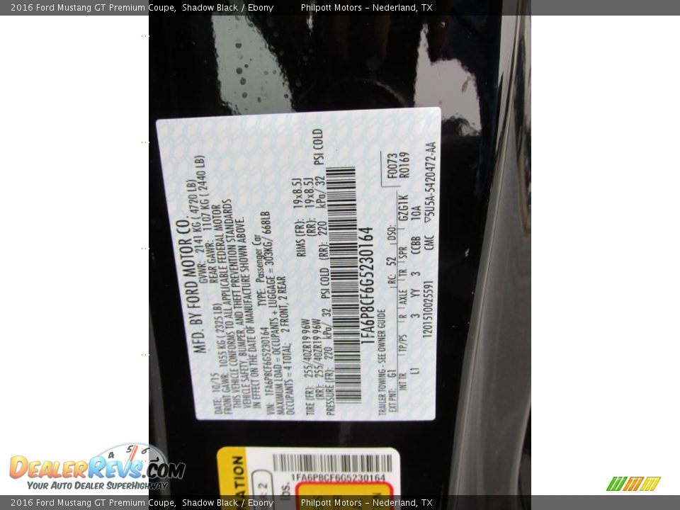 2016 Ford Mustang GT Premium Coupe Shadow Black / Ebony Photo #30