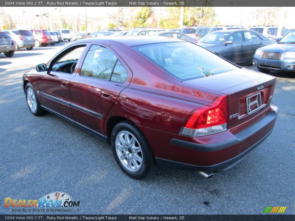 2004 Volvo S60 2.5T Ruby Red Metallic / Taupe/Light Taupe Photo #8