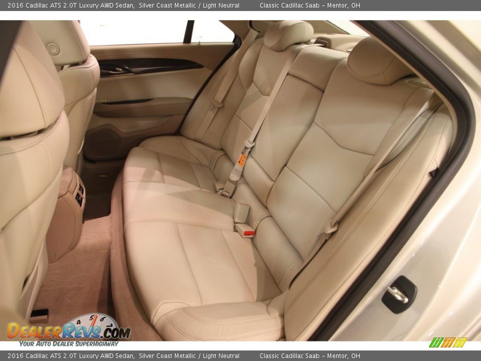 Rear Seat of 2016 Cadillac ATS 2.0T Luxury AWD Sedan Photo #16