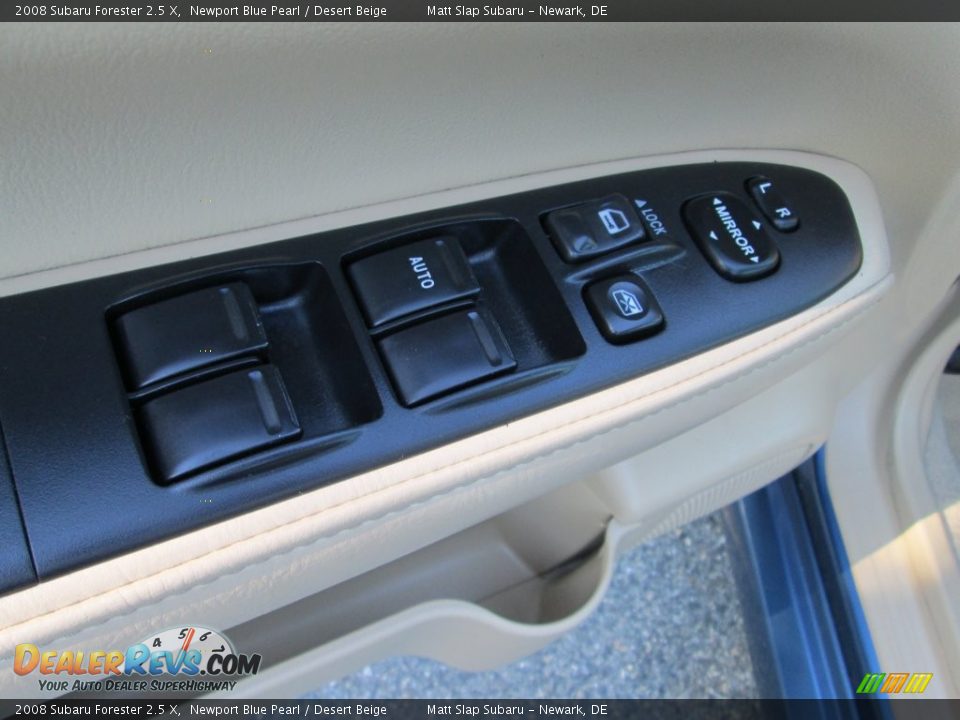 2008 Subaru Forester 2.5 X Newport Blue Pearl / Desert Beige Photo #14