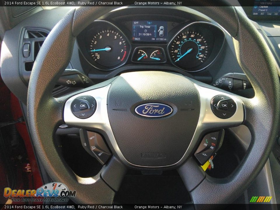 2014 Ford Escape SE 1.6L EcoBoost 4WD Ruby Red / Charcoal Black Photo #12