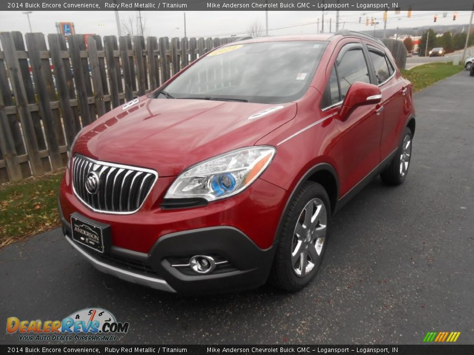 2014 Buick Encore Convenience Ruby Red Metallic / Titanium Photo #3