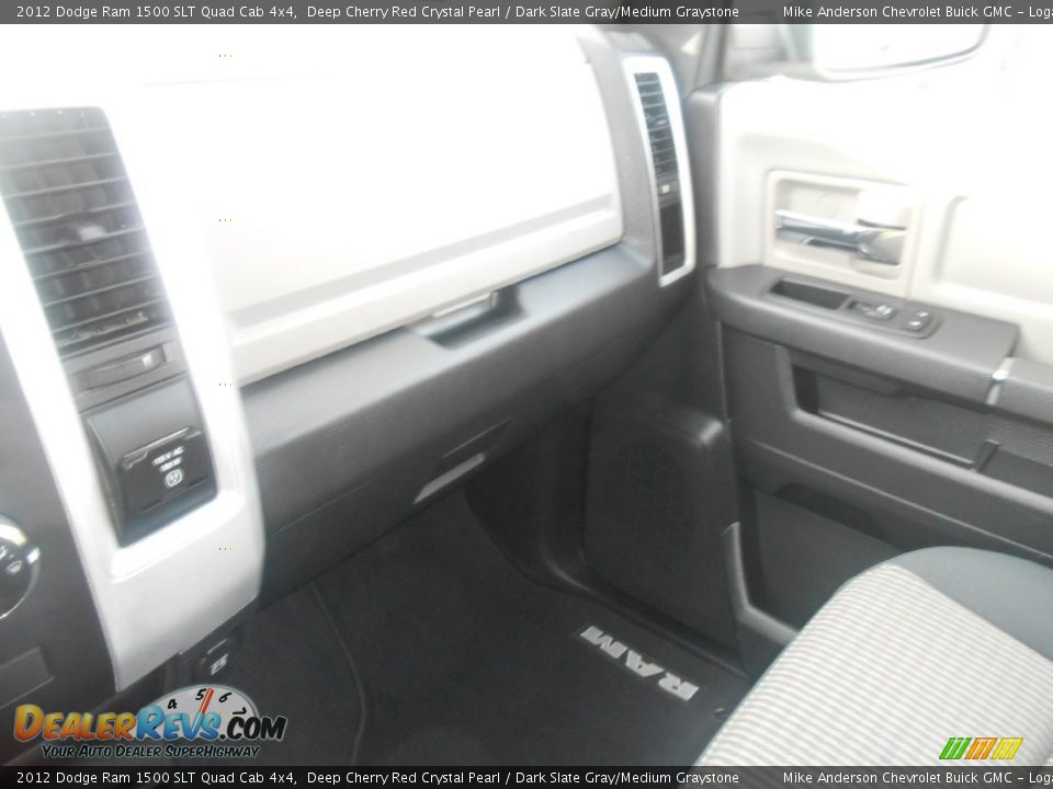2012 Dodge Ram 1500 SLT Quad Cab 4x4 Deep Cherry Red Crystal Pearl / Dark Slate Gray/Medium Graystone Photo #18