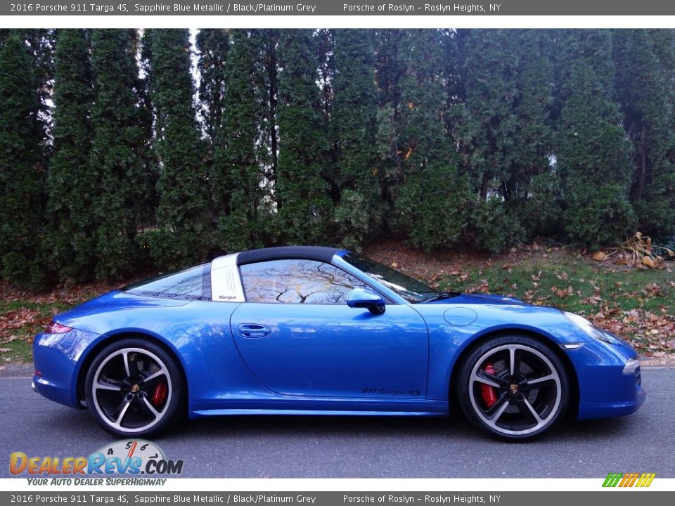 Sapphire Blue Metallic 2016 Porsche 911 Targa 4S Photo #7
