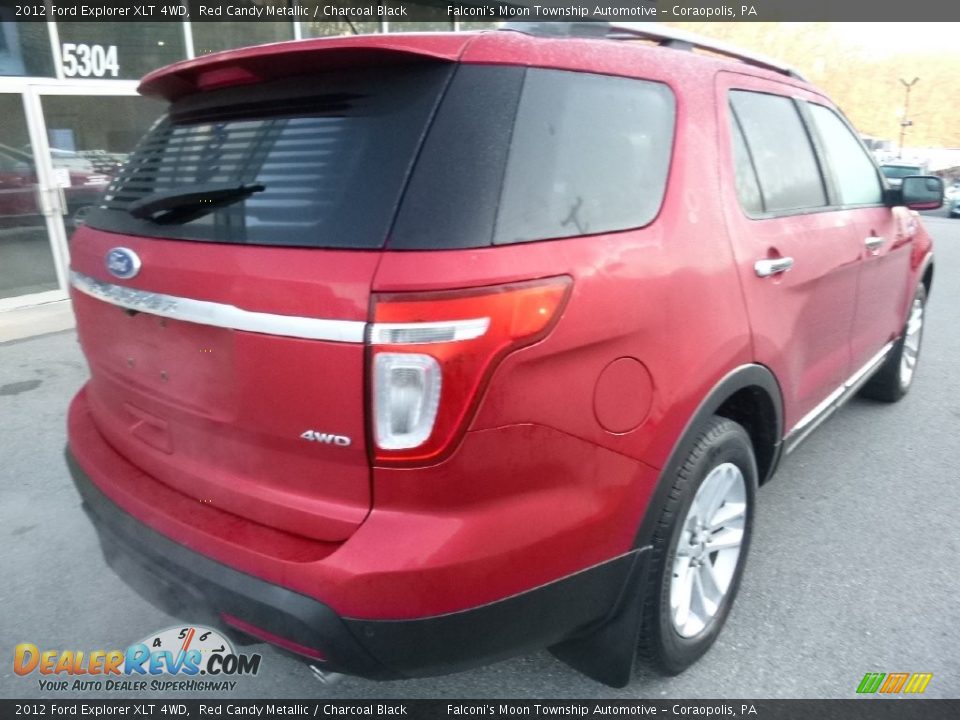 2012 Ford Explorer XLT 4WD Red Candy Metallic / Charcoal Black Photo #5