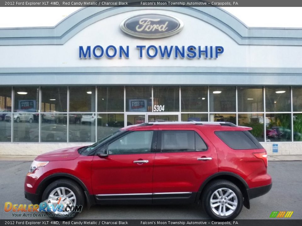 2012 Ford Explorer XLT 4WD Red Candy Metallic / Charcoal Black Photo #7