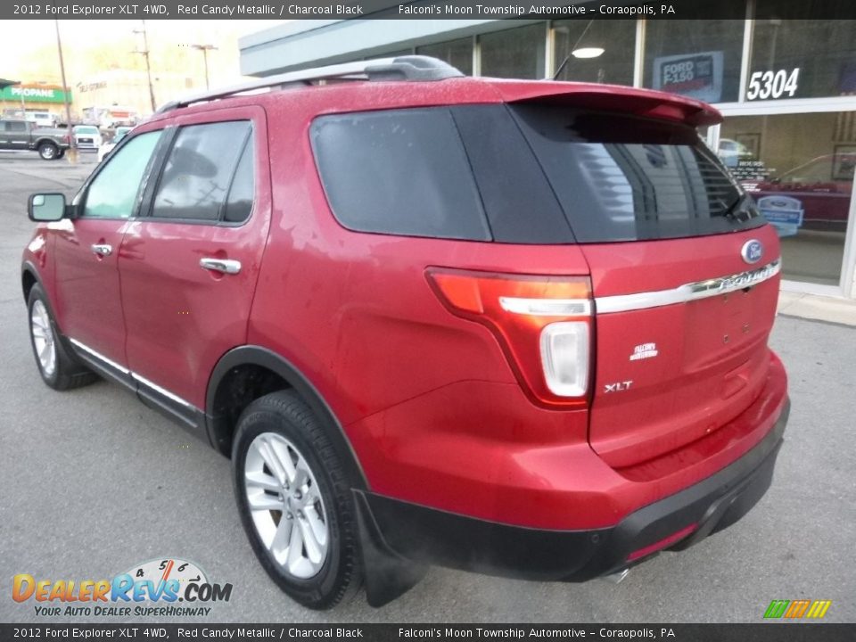 2012 Ford Explorer XLT 4WD Red Candy Metallic / Charcoal Black Photo #8
