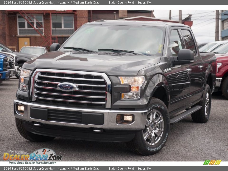 2016 Ford F150 XLT SuperCrew 4x4 Magnetic / Medium Earth Gray Photo #1